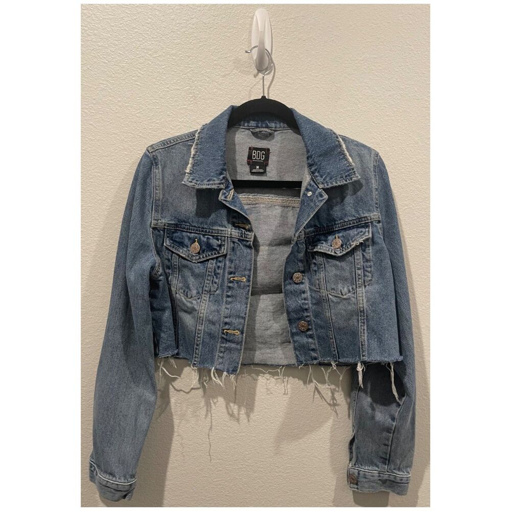 Bdg Cropped Denim Button Down Jacket - image 1